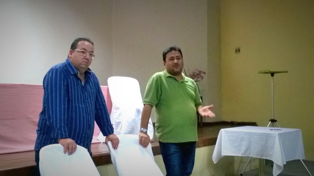 Secretário de Trânsito de Iguatu, Adelmo Melo e o presidente do conselho municpal de trânsito José Roberto Duarte. Foto Jan Messias