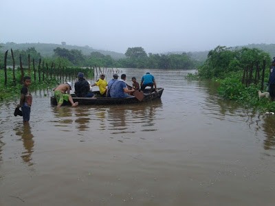Cheia do Rio Jaguaribe em Saboeiro( Foto Blog Saboeiro existe)