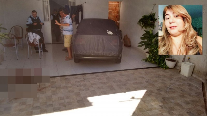 Garagem onde a vítima foi encontrada morte (Foto: Thiedo Henrique/Mais FM)