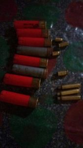 Projeteis de vários calibres foram encontrados na cidade (Foto : Whats/App Mais FM)